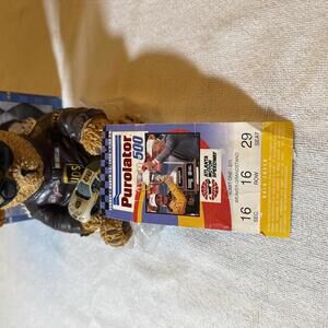 Dale Jarrett /  mar 1995 Atlanta race ticket UPS Coin Bank with Purolator 500